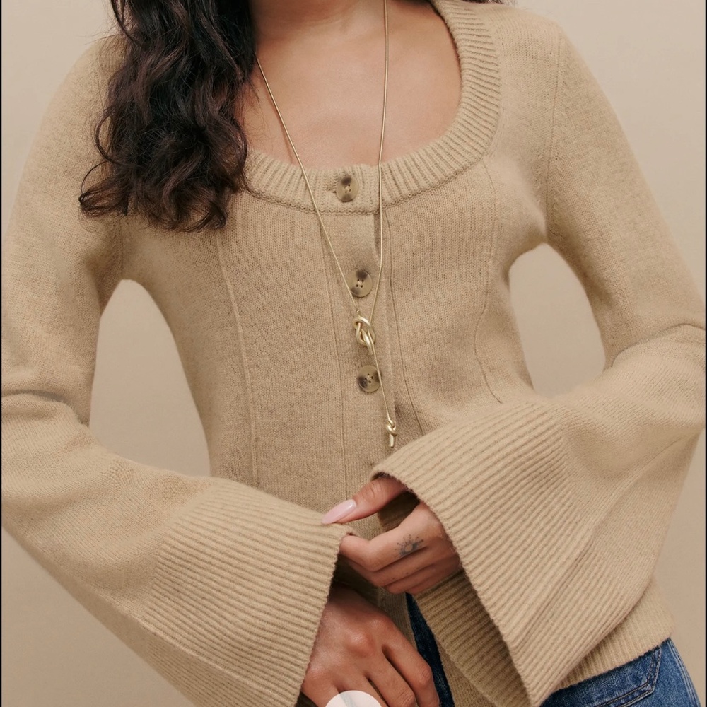 Reformation Regenerative  Karina Cardigan NWT